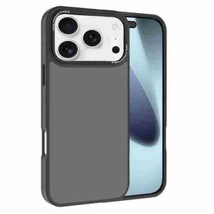 For iPhone 17 Pro Max Kalebol Metal Lens Frame Frosted PC Phone Case(Black)