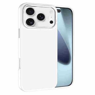 For iPhone 17 Pro Max Kalebol Metal Lens Frame Frosted PC Phone Case(Frosted White)