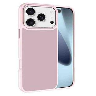 For iPhone 17 Pro Kalebol Metal Lens Frame Frosted PC Phone Case(Pink)