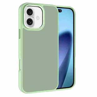 For iPhone 17 Kalebol Metal Lens Frame Frosted PC Phone Case(Matcha Green)