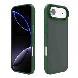 For iPhone 17 Air Kalebol Metal Lens Frame Frosted PC Phone Case(Dark Green)