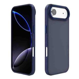 For iPhone 17 Air Kalebol Metal Lens Frame Frosted PC Phone Case(Navy Blue)
