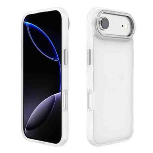 For iPhone 17 Air Kalebol Metal Lens Frame Frosted PC Phone Case(Frosted White)