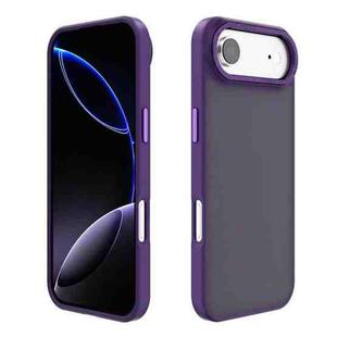 For iPhone 17 Air Kalebol Metal Lens Frame Frosted PC Phone Case(Dark Purple)