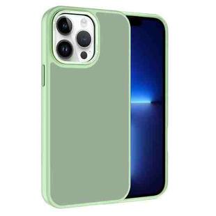 For iPhone 13 Pro Kalebol Metal Lens Frame Frosted PC Phone Case(Matcha Green)