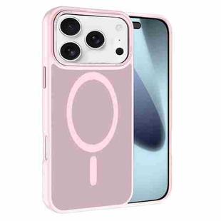 For iPhone 17 Pro Max Kalebol Metal Lens Frame MagSafe Frosted PC Phone Case(Pink)