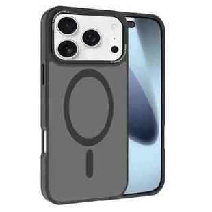 For iPhone 17 Pro Max Kalebol Metal Lens Frame MagSafe Frosted PC Phone Case(Black)