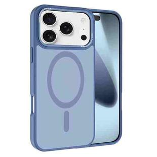 For iPhone 17 Pro Max Kalebol Metal Lens Frame MagSafe Frosted PC Phone Case(Sierra Blue)
