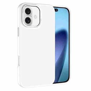 For iPhone 17 Kalebol Metal Lens Frame MagSafe Frosted PC Phone Case(Frosted White)