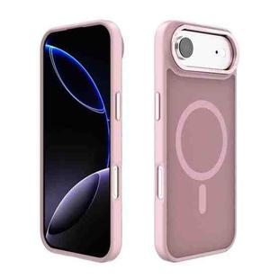 For iPhone 17 Air Kalebol Metal Lens Frame MagSafe Frosted PC Phone Case(Pink)