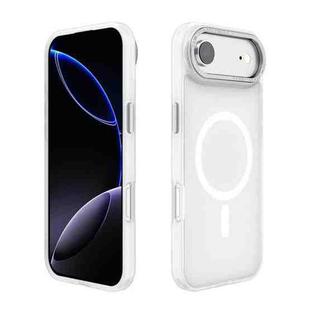 For iPhone 17 Air Kalebol Metal Lens Frame MagSafe Frosted PC Phone Case(Frosted White)