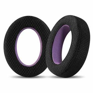 2pcs Snap-on Weaving Mesh Replacement Earpads For Sennheiser HD650 / HD660 S / HD600 / HD6XX / HD58X / HD580 / HD565 / HD545 / HD535(Black Purple)