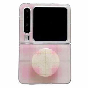 For Huawei Pura X Glitter Powder Dots Pattern Phone Case with Holder(Pink)