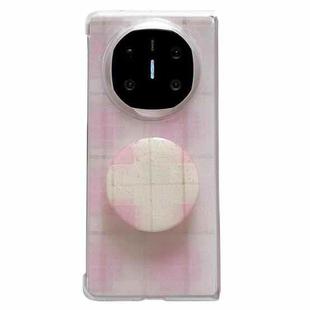 For Huawei Mate X6 Glitter Powder Dots Pattern Phone Case with Holder(Pink)