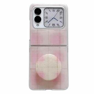 For Huawei Nova Flip Glitter Powder Dots Pattern Phone Case with Holder(Pink)
