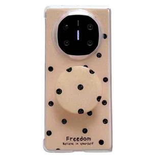 For Huawei Mate X3 / X5 Glitter Powder Dots Pattern Phone Case with Holder(Gold)