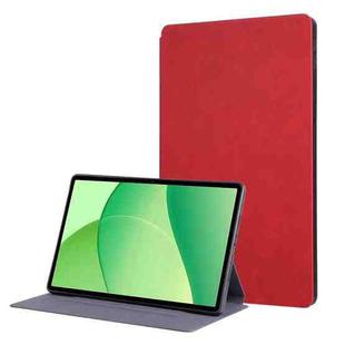 For OPPO Pad SE 11 2025 Simple Crazy Horse Leather Tablet Case(Red)