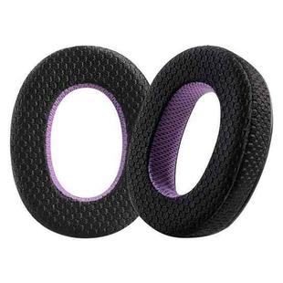2 Pack Mesh Earphone Replacement Earpads Pads For Sony MDR-1000X / WH-1000XM2(Black Purple)