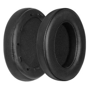 2 Pack Spliced Protein Leather Earphone Replacement Earpads Pads For Sony WH-1000XM3(Black)
