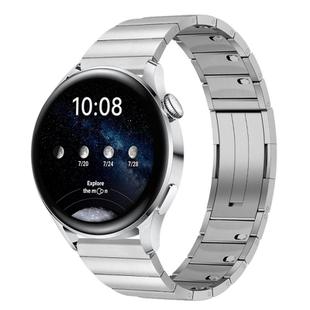 22mm One-beads Side-detachable Buckle Stainless Steel Watch Band(Silver)