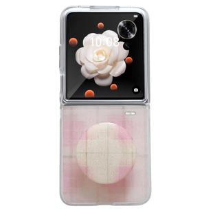 For Honor Magic V Flip Glitter Powder Dots Pattern Phone Case with Holder(Pink)