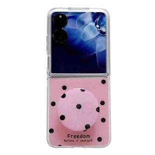 For Xiaomi Mix Flip Glitter Powder Dots Pattern Phone Case with Holder(Rose Red)