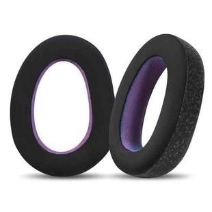 2pcs Snap-on Replacement Earpads For Sennheiser GSP500 / GSP550 / GSP600 / GSP670 / EPOS H6 Pro / GSP601 / GSP602, Material:Ice Feeling Leather(Black Purple)