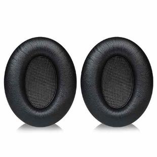 2pcs Snap-on Replacement Earpads For Sennheiser HD201 / HD201S / HD180 / HD418 / HD419 / HD421 / HD428 / HD429 / HD438 / HD439 / HD448 / HD450, Material:Protein Leather(Black)
