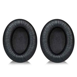 2pcs Snap-on Replacement Earpads For Sennheiser HD201 / HD201S / HD180 / HD418 / HD419 / HD421 / HD428 / HD429 / HD438 / HD439 / HD448 / HD450, Material:Frog Leather(Black)