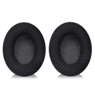 2pcs Snap-on Replacement Earpads For Sennheiser HD201 / HD201S / HD180 / HD418 / HD419 / HD421 / HD428 / HD429 / HD438 / HD439 / HD448 / HD450, Material:Flannel(Black)