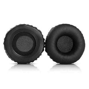 2pcs Insert Replacement Earpads For Sennheiser PX80 / PX100 II / PX200 II, Material:Protein Leather Black