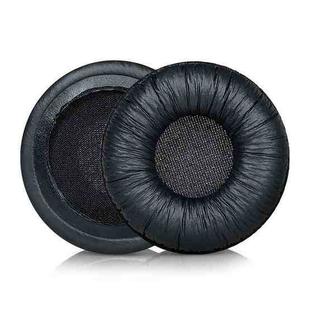 2pcs Insert Replacement Earpads For Sennheiser PX80 / PX100 II / PX200 II, Material:Frog Leather Black