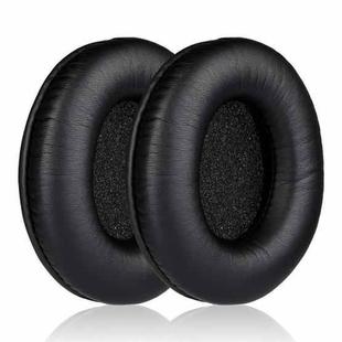 2pcs Insert Protein Leather Replacement Earpads For Sennheiser HD435 / HD415 / HD465 / HD485(Black)