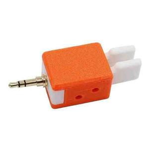 For Quansheng K5 / K6 Walkie-talkie CW Double Paddle Automatic Key Adjustable Finger Force Key(Orange)