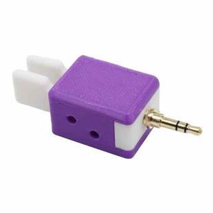 For Quansheng K5 / K6 Walkie-talkie CW Double Paddle Automatic Key Adjustable Finger Force Key(Purple)