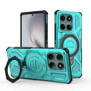 For Motorola Edge 60 Fusion 5G Global J-20 Solid Color MagSafe Magnetic TPU+PC Phone Case(Lake Blue)