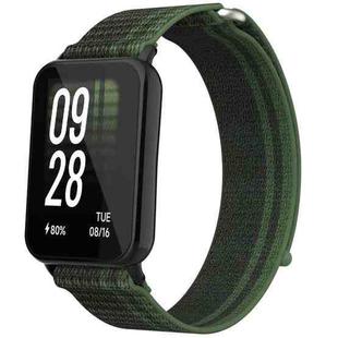 For Xiaomi Smart Band 9 Pro / Redmi Watch 5 Nylon Loop Hook and Loop Fastener Watch Band(Green)