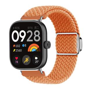 For Xiaomi Smart Band 9 Pro / Redmi Watch 5 Braided Loop Magnetic Buckle Watch Band(Orange)