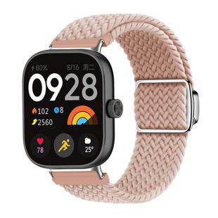 For Xiaomi Smart Band 9 Pro / Redmi Watch 5 Braided Loop Magnetic Buckle Watch Band(Pink Sand)