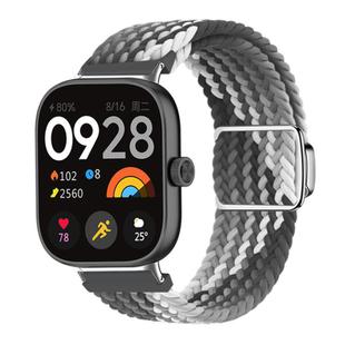 For Xiaomi Smart Band 9 Pro / Redmi Watch 5 Braided Loop Magnetic Buckle Watch Band(Dark Chocolate)