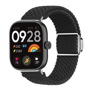 For Xiaomi Smart Band 9 Pro / Redmi Watch 5 Braided Loop Magnetic Buckle Watch Band(Black)