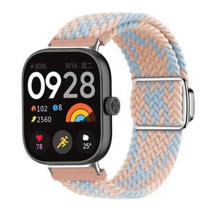 For Xiaomi Smart Band 9 Pro / Redmi Watch 5 Braided Loop Magnetic Buckle Watch Band(Blue Diamond Powder)