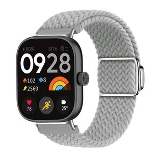 For Xiaomi Smart Band 9 Pro / Redmi Watch 5 Braided Loop Magnetic Buckle Watch Band(Light Grey)