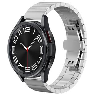 20mm xDfind One-bead Bamboo Solid Stainless Steel Watch Band(Silver)