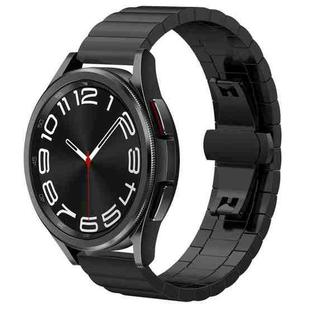 20mm xDfind One-bead Bamboo Solid Stainless Steel Watch Band(Black)