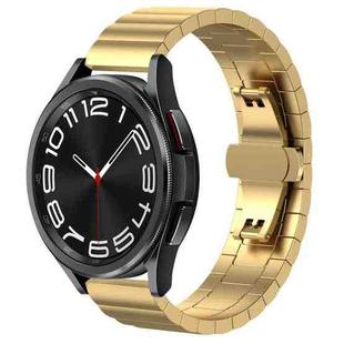 20mm xDfind One-bead Bamboo Solid Stainless Steel Watch Band(Gold)