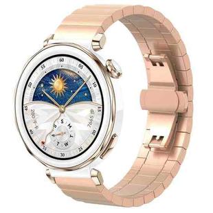 22mm xDfind One-bead Bamboo Solid Stainless Steel Watch Band(Rose Gold)