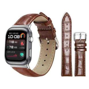 For Huawei Watch D2 22mm xDfind Bamboo Texture Pin Buckle Leather Watch Band(Dark Brown)