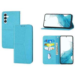 For Samsung Galaxy A17 5G / A26 5G Woven Texture Stitching Magnetic Leather Phone Case(Blue)