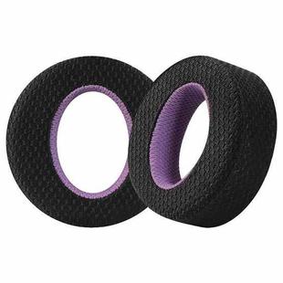 1 Pair Breathable Mesh Earphone Replacement Earpads Pads For Sony Playstation 5 PS5(Black Purple)
